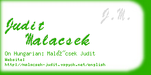 judit malacsek business card